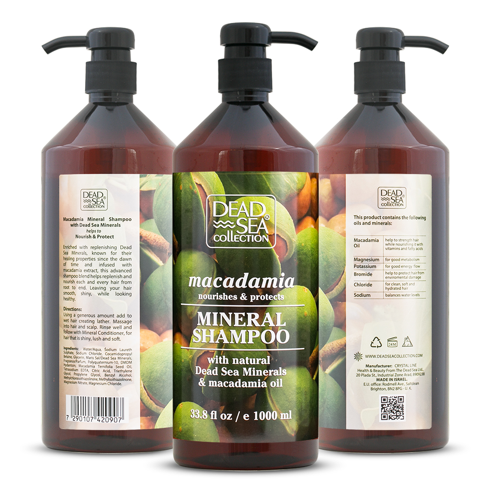 Kano melodisk dateret Macadamia Mineral Shampoo - Dead Sea Collection
