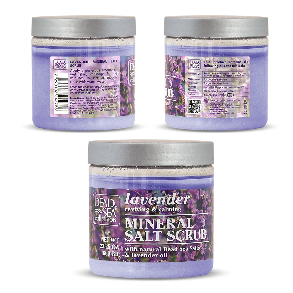 Lavender Salt Scrub Dead Sea Collection