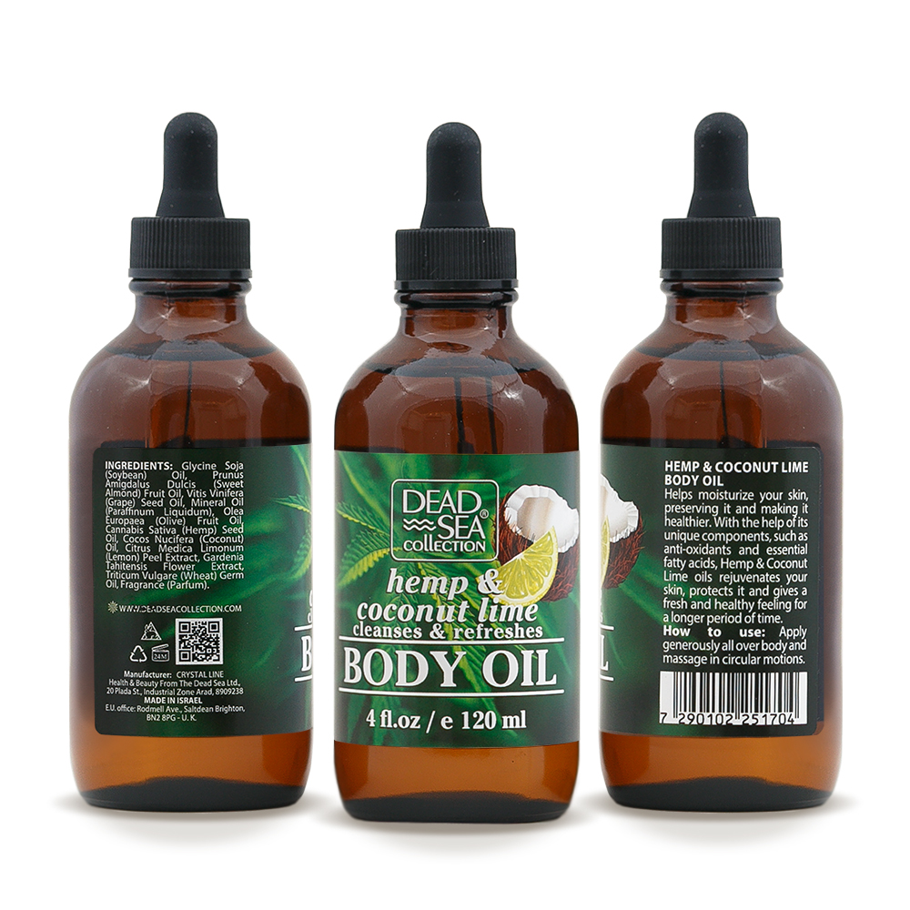 Hemp & Coconut Lime Body Oil Dead Sea Collection