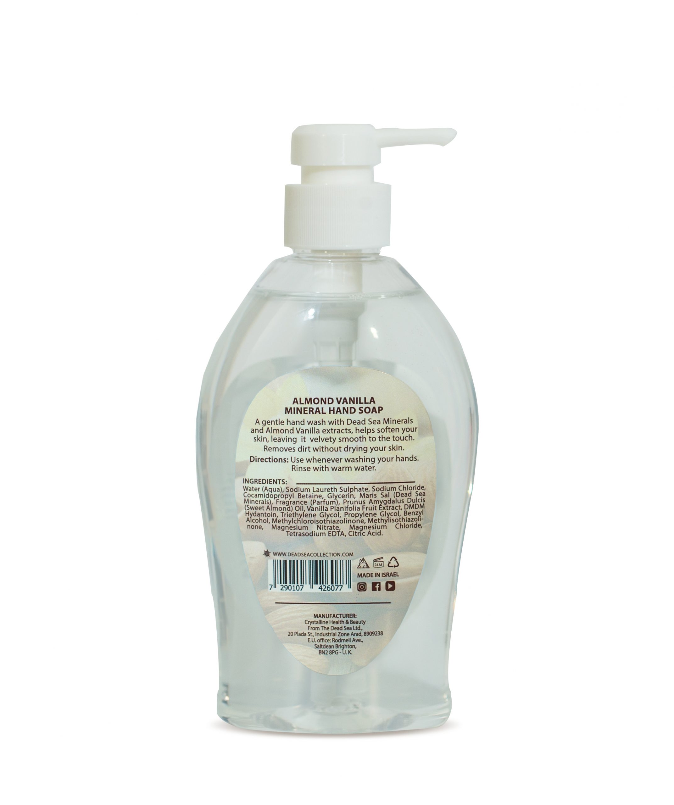 DSC Almond Vanilla Hand Soap Dead Sea Collection