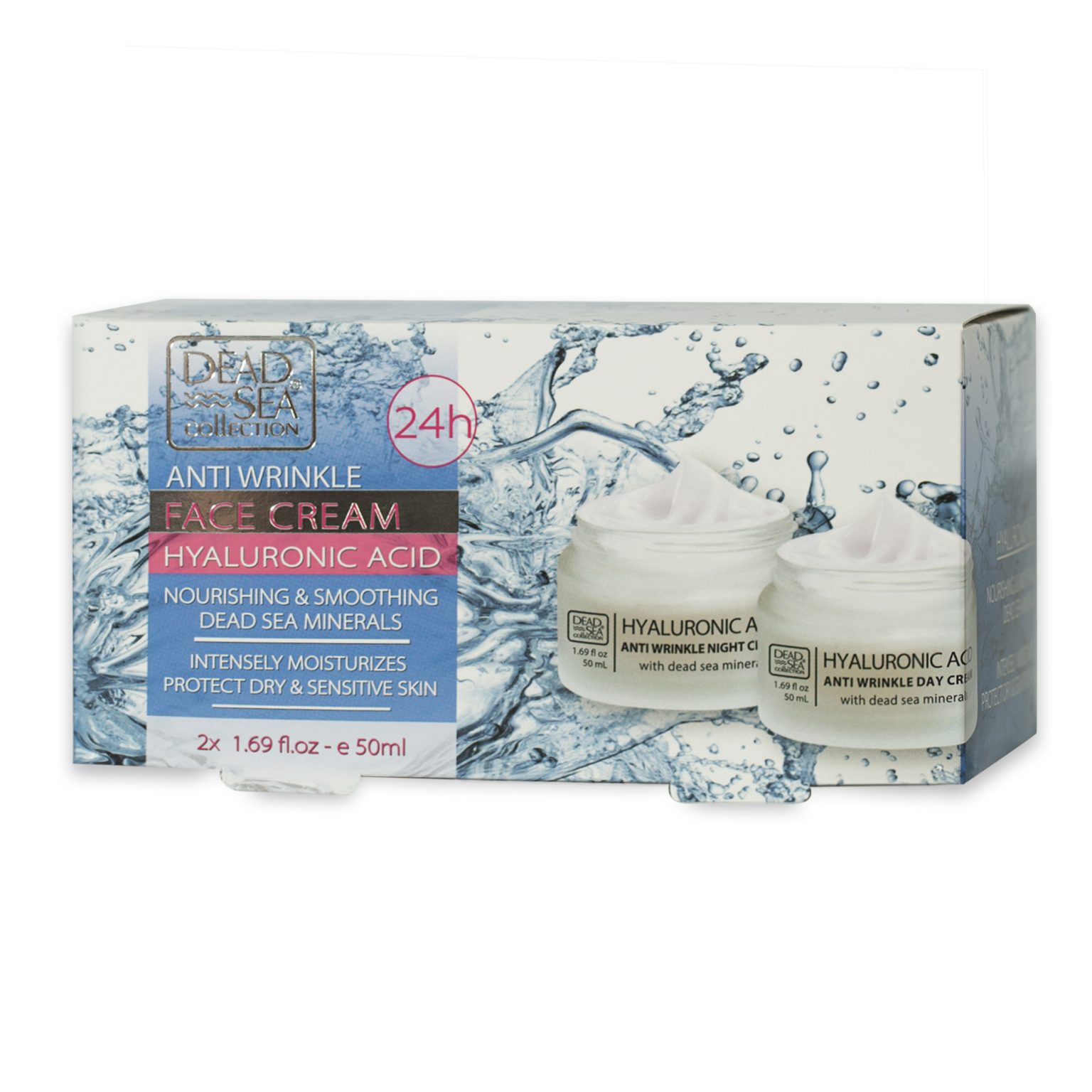 Kit Hyaluronic Acid Day and Night Cream Dead Sea Collection